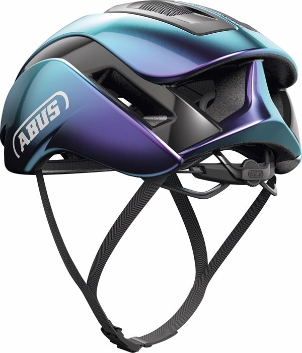 Abus Gamechanger 2.0 FlipFlop Purple. Lilla aerohjelm til landevej og tri