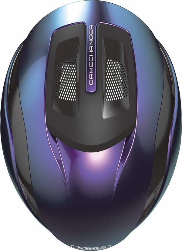 Abus Gamechanger 2.0 FlipFlop Purple. Lilla aerohjelm til landevej og tri