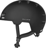 Abus Skurb Velvet Black | mat sort letvægt cykelhjelm i skaterlook
