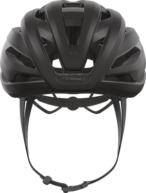Abus StormChaser Ace Velvet Black. Mat sort cykelhjelm fra Italien