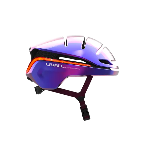 Livall Evo21 Ultraviolet Bluetooth cykelhjelm