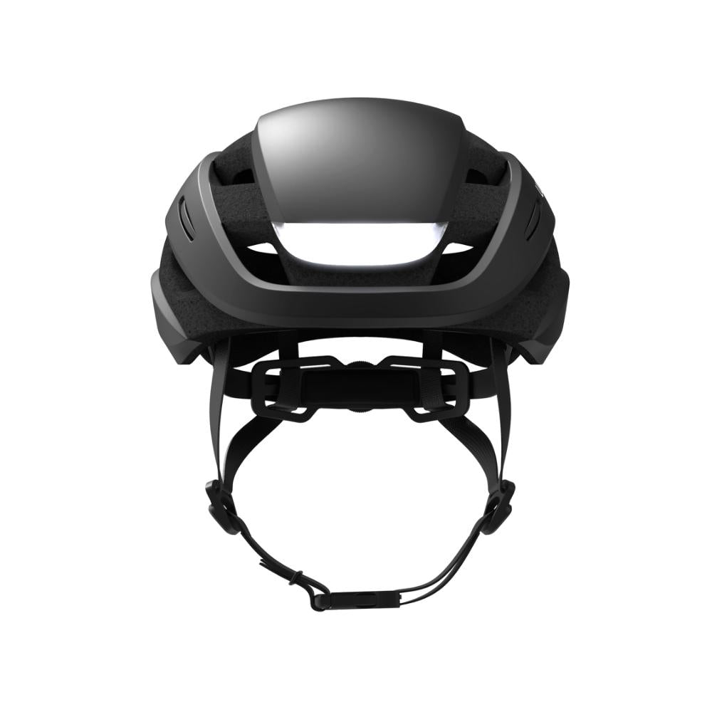 Lumos Ultra Charcoal Black Mips | sort cykelhjelm med indbygget lys og mips
